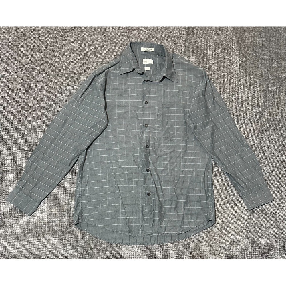 Arrow Men's S 14-14 1/2 Checkered‎ Long Sleeve Shirt